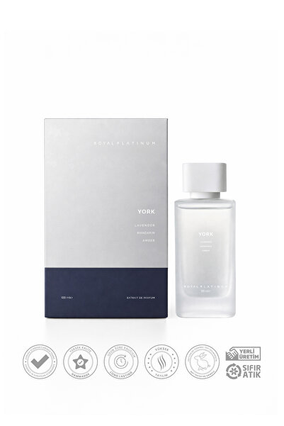 Royal Platinum York Erkek Parfüm EDP 100ml Lavanta - Mandalina - Amber Ferah Seri