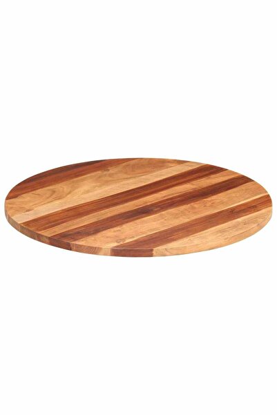 vidaxl Blat de masă rotund, 80 cm, 25-27 mm, lemn masiv acacia
