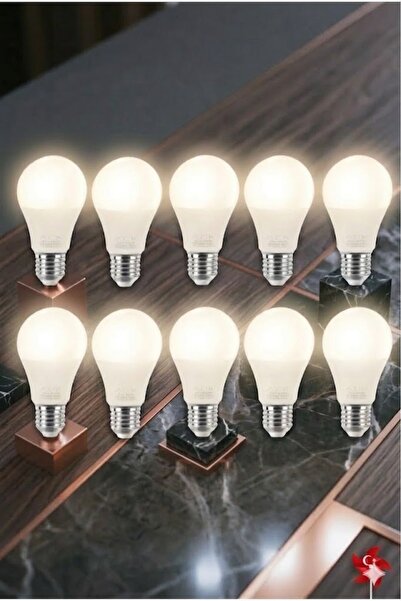 ACK LED Ampul 9W E27 A60 4000K 10 Adet