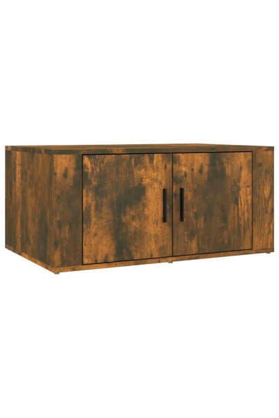 vidaxl Coffee table, smoky oak, 80x50x36 cm, composite wood