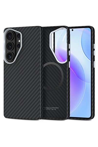 Tech-Protect Ion Carbon MagSafe Case for Samsung Galaxy S26 Ultra, Black