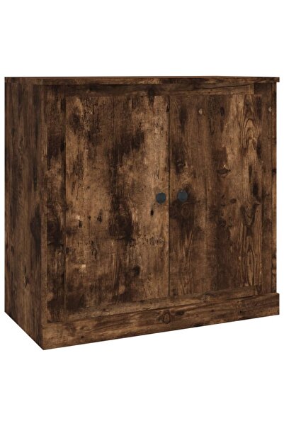 vidaxl Servantă, stejar afumat, 70x35,5x67,5 cm, lemn prelucrat
