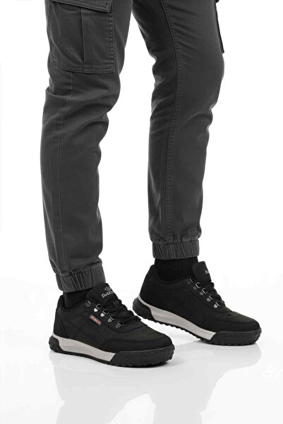 Dakırs Dakır's Black and White Men's Outdoor Shoes