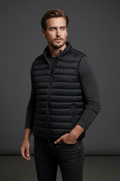 Piyera Men's Puffer Vest Casual Style Daily Use Lightweight Padded Vest -10001