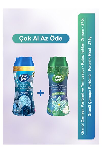ultra clean Granül Çamaşır Parfümü ve Yumuşatıcı - Kutup Işıkları Ormanı+Fera...