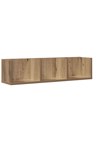 vidaxl Raft perete CD-uri stejar artizanal 75x18x18 cm lemn prelucrat