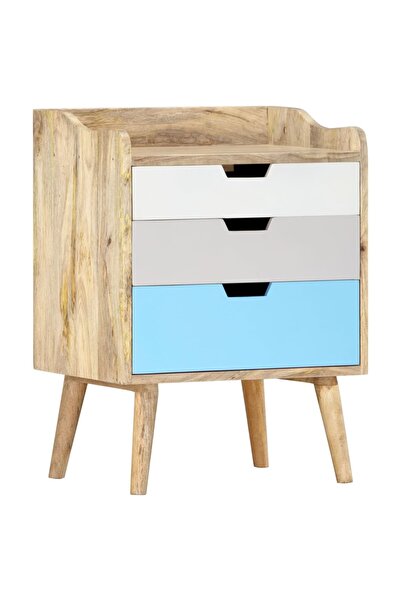 vidaxl Bedside table, 47 x 35 x 63 cm, solid mango wood