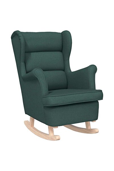 vidaxl Scaun balansoar, verde închis, 74x90x102 cm, material textil