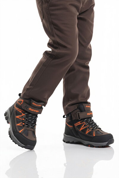 Aspor Brown Orange Fleece Pack Boys' Boots Sneakers