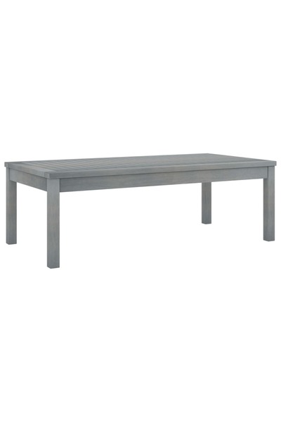 vidaxl Măsuță de cafea, gri, 100 x 50 x 33 cm, lemn masiv de acacia