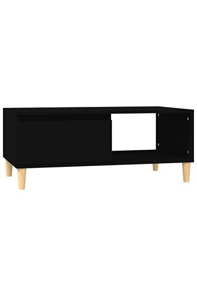 vidaxl Măsuță de cafea, negru, 90x50x36,5 cm, lemn compozit