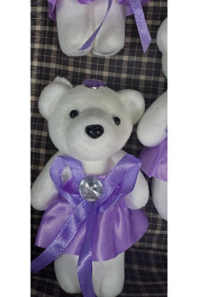 Mutkin Strafor ayı boy 11 Cm paket 10 lü (10 ADET) LİLA