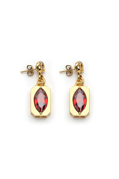 Mon Reve Sorrel Göz Charm Altın Kaplama İğneli Küpe