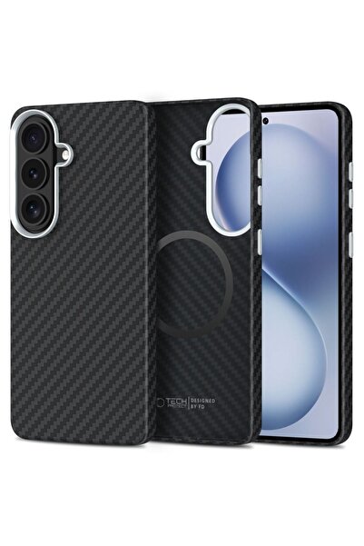 Tech-Protect Ion Carbon MagSafe Case for Samsung Galaxy S26 - Black