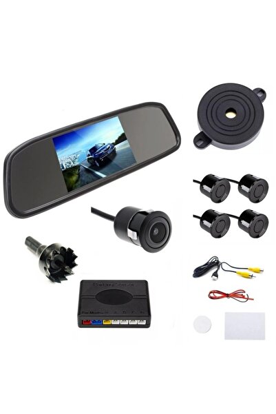 motoLEDy Cameră de mers înapoi, 4 senzori de parcare, ecran oglindă 12v - kit