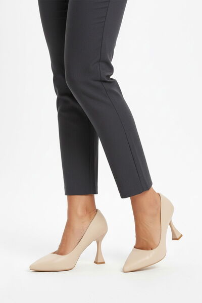 Aspor Beige Women's Heeled Shoes