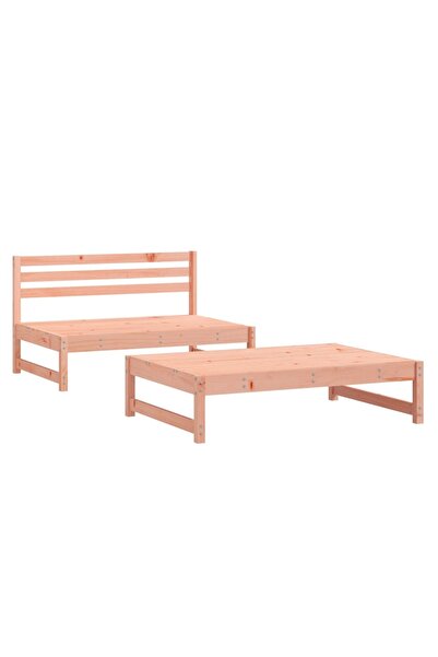 vidaxl Set mobilier relaxare grădină, 2 piese, lemn masiv Douglas