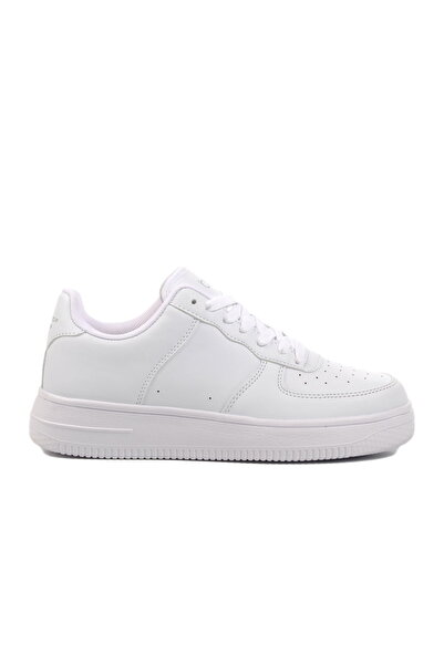 Aspor White Lace-Up Unisex Sneakers