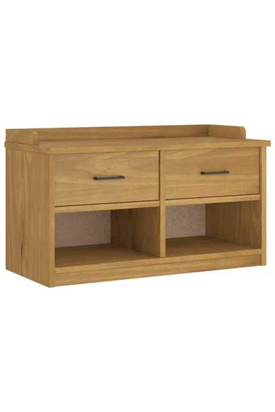 vidaxl Bancă pentru hol „SANDNES” 87x40x50 cm din lemn masiv de pin