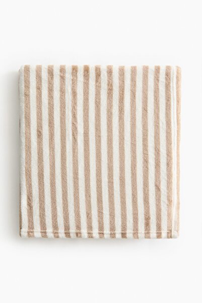 H&M Çizgili Muflon Battaniye