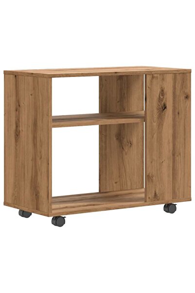 vidaxl Side table, handcrafted oak, 70x35x55 cm, processed wood