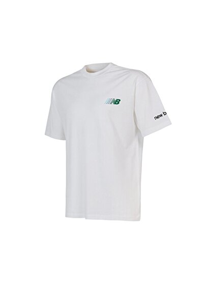 New Balance NB Lifestyle Erkek T-shirt MNT1644-WT Beyaz