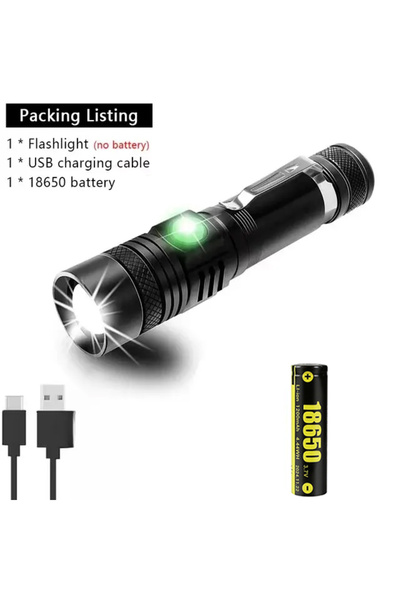 Choice XIWANGFIRE V6 LED 1000LM LED Flashlight Type-C Rechargeable Waterproof...