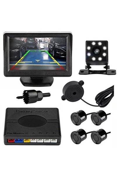 motoLEDy Cameră de mers înapoi, senzori de parcare, monitor de 12V - kit