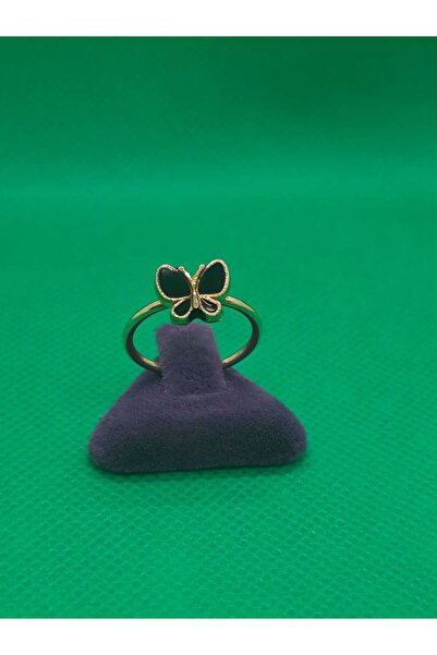 sarıyer silver Butterfly Model Steel Children's Ring with Enamel Embroidery, ...
