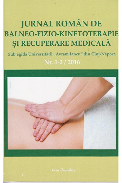 Editura Ecou Transilvan Jurnal roman de balneo-fizio-kinetoterapie si recu