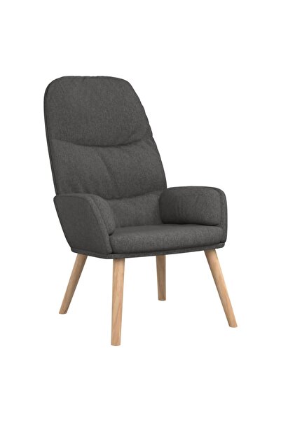 vidaxl Scaun de relaxare, gri închis, material textil