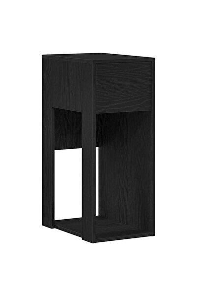 vidaxl Suport turn pentru computer cu sertar negru 30x44x74 cm