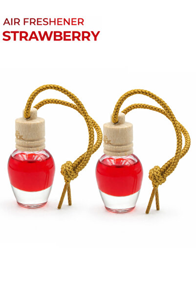 Elix معطر جو للسيارة برائحة الفراولة، عبوة مزدوجة، زجاجة عطر طبيعية، موزع روا...