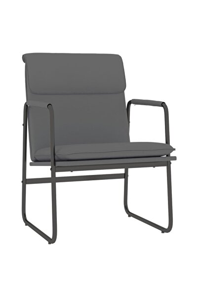 vidaxl Scaun de relaxare, gri, 55x64x80 cm, piele artificială