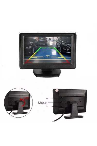 motoLEDy Monitor, afișaj cameră de mers înapoi 12V