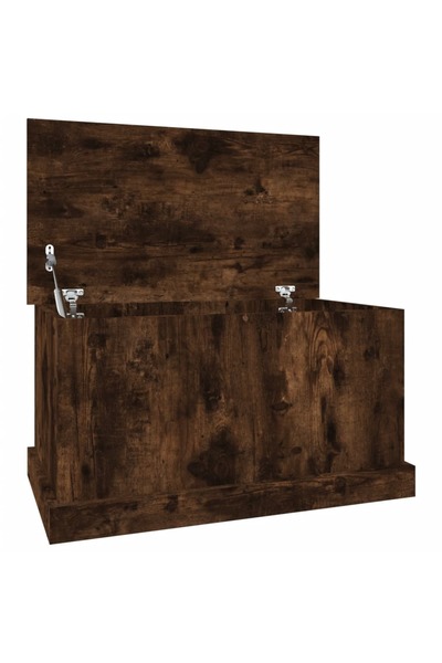vidaxl Cutie de depozitare, stejar afumat, 70x40x38 cm, lemn prelucrat