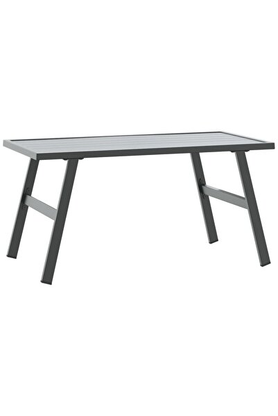 vidaxl Măsuță cafea grădină negru 90x45x35cm oțel vopsit electrostatic