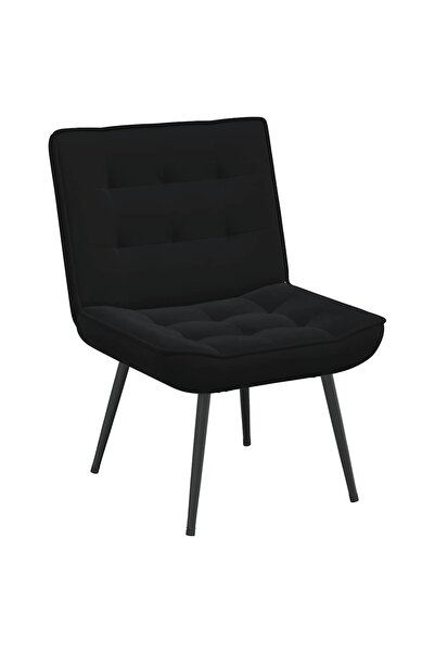 vidaxl Scaun de relaxare negru 64x74x84 cm catifea