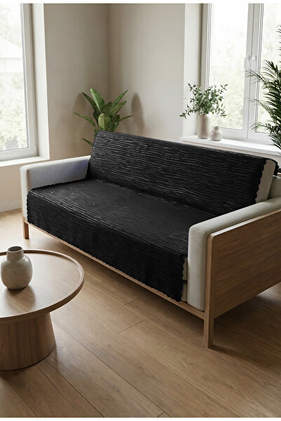 patron halı Polar Antrasit Embos Baskılı Yumuşak Koltuk Örtüsü, Çekyat Örtüsü...