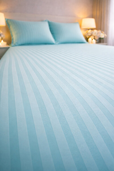 Elastic Fitted Sheet 180x200 +25 cm for High Mattress, Set with 2 Pillowcases 55x80 cm miniatura 2