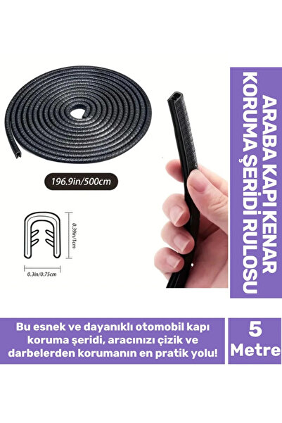Kozera # Armastickerfosforşerit Car Vehicle Door Edge Crash Scratch Preventio...