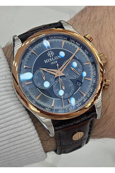 Hislon Orijinal Deri Kordon Su Geçirmez Erkek Kol Saati ILKMS101T-11KR