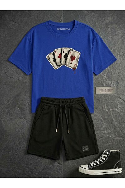 PENTHİLUS طقم شورت رجالي - طقم صيفي رجالي من قطعتين