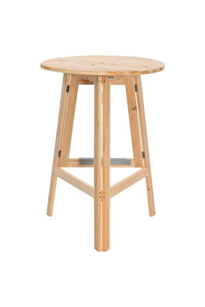 vidaxl Masă de bar pliabilă, 78 cm, lemn de brad