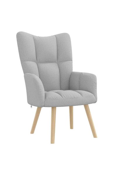 vidaxl Scaun de relaxare Cloud Grey Fabric