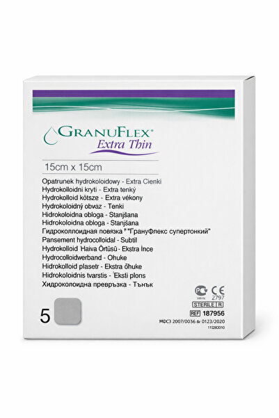 Convatec Granuflex Extra Thin Hidrokolloid Yara Örtüsü 15x15 cm – İnce Yapılı...