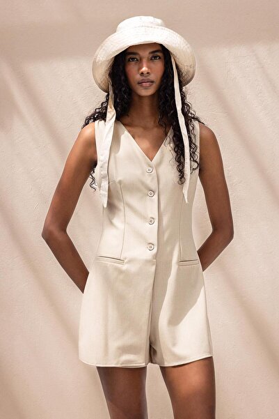 BSL V Yakalı Mini Tulum