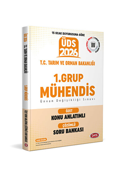 Data Yayınları T.C. Tarım ve Orman Bakanlığı ÜDS 1.Grup Mühendis Özet Konu An...