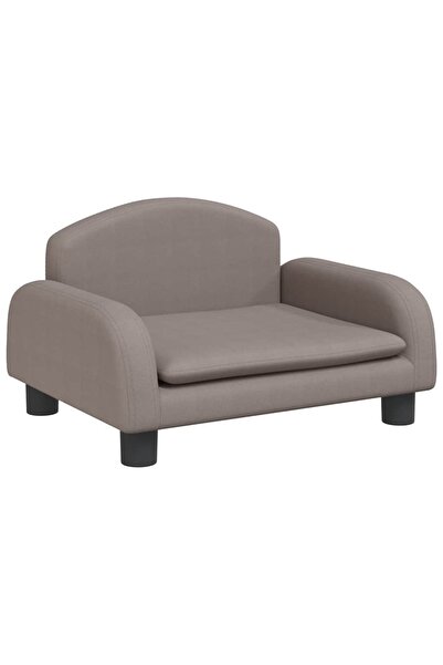 vidaxl Canapea pentru copii, gri taupe, 50x40x30 cm, material textil
