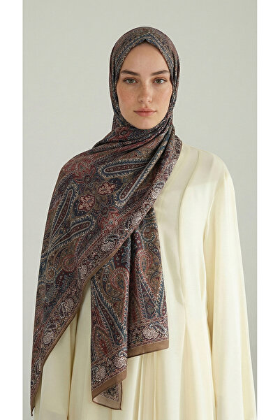 Karaca Royal Ethnic Pattern Cotton Shawl - Oil Green